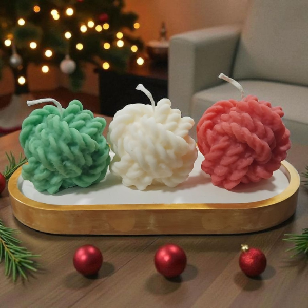 Kit Edición Limitada: 3 Velas de Soja + Bandeja Decorativa