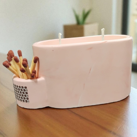 Vela con Compartimento para Cerillas