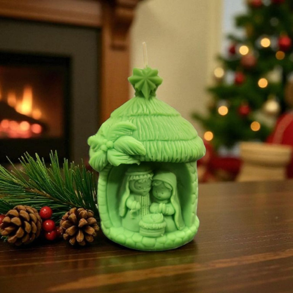 Vela de Soja Artesanal – Portal de Navidad